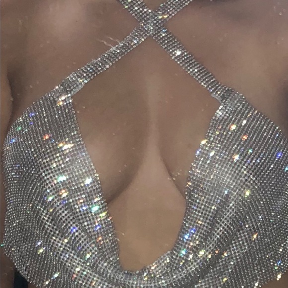 Silver Rhinestone Top - Picture 3 of 7